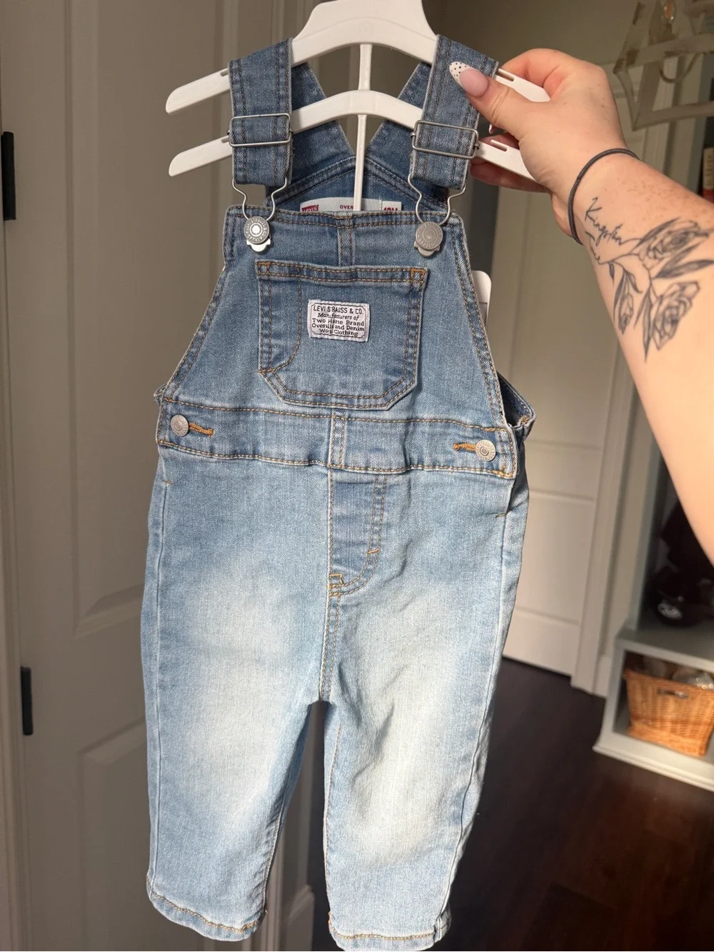 Levi's Light Blue Denim Kids Overalls
